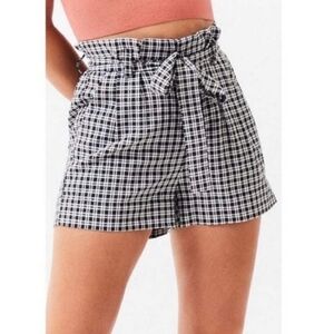 NWOT Lottie Moss Gingham Tie Shorts SzS